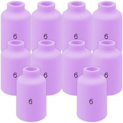 Boquillas de cerámica 54N16 no 6 (paquete de 10) TIG SR-17 / SR-18 / SR-26 Vogelmann