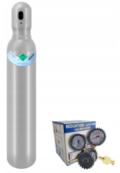 CO₂-kaasupullo 8 l 5 kg 150 bar täytetty + kaasusäädin