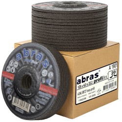 Discos de desbaste 125x4,0 A24U BF27 ABRAS Inox Profi (Paquete de 20 uds.)
