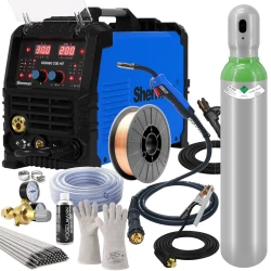 Soldadora inverter Sherman DIGIMIG 200 HIT MIG/MAG MMA TIG + kit de soldadura