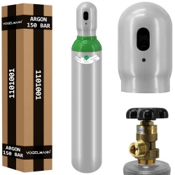 Botella (Cilindro) de gas lleno ARGON 4.8 8l 150bar Vogelmann