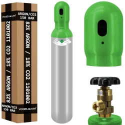 Botella (Cilindro) de gas lleno Argon/CO2 8l 150bar Vogelmann
