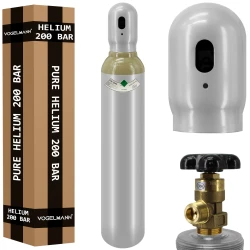 Botella (Cilindro) de gas lleno Helio 8l 150bar Vogelmann