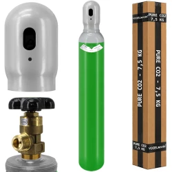 Botella de CO2 Llena 10L – 7,5 kg Dióxido de Carbono