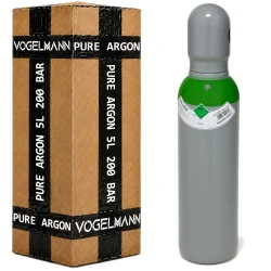 Botella de 5 L 200 bar con Argón 4.8 VOGELMANN