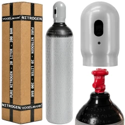 Botella de gas nitrógeno puro 200 bar 20L Vogelmann