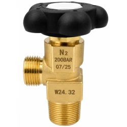 Válvula para botella de nitrógeno W24.32x1/14 DIN 477-1